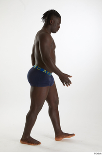 Kato Abimbo  1 side view underwear walking whole body…